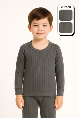 Dollar Ultra Top For Boys & Girls(Grey, Pack of 2)