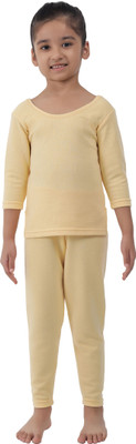 atharvcare Top - Pyjama Set For Girls(Beige, Pack of 1)