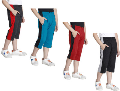 Indistar Three Fourth For Boys(Multicolor Pack of 4)