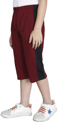 Indistar Three Fourth For Boys(Maroon Pack of 1)