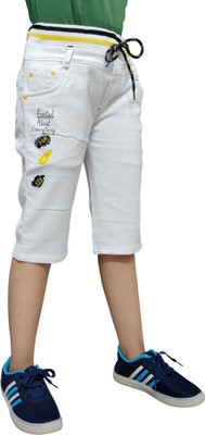DUPER Three Fourth For Boys(White Pack of 1)