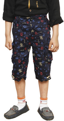 AD & AV Three Fourth For Boys(Blue Pack of 1)