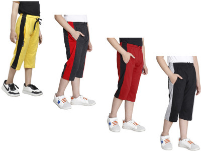 Indistar Three Fourth For Boys(Multicolor Pack of 4)