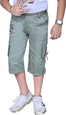 SKGKidsWear Three Fourth For Boys(Grey Pack of 1)