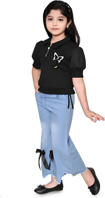 Tkameez Three Fourth For Boys(Black Pack of 1)