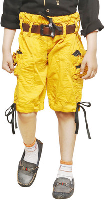 AD & AV Three Fourth For Boys(Yellow Pack of 1)