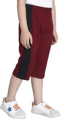 KAVYA Three Fourth For Boys(Maroon Pack of 1)