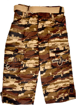 AD & AV Three Fourth For Boys(Brown Pack of 1)