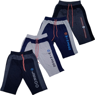 LEROO Three Fourth For Boys(Multicolor Pack of 4)