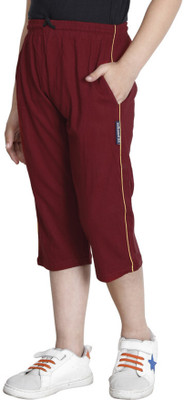 Indistar Three Fourth For Boys(Maroon Pack of 1)