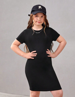 rizim Girls Party Cotton Blend Tube Top(Black, Pack of 1)