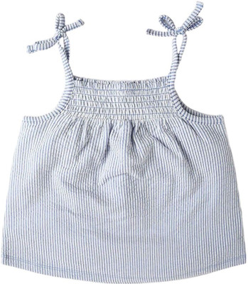 GAP Girls Casual Cotton Blend Peplum Top(Light Blue, Pack of 1)