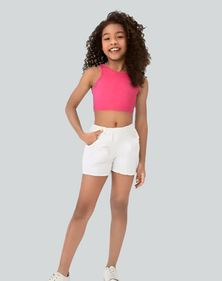 FAST CRY Baby Girls Casual Pure Cotton Tank Top(Pink, Pack of 1)