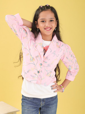 Ishti Girls Casual Polyester Shirt Style Top(Pink, Pack of 1)