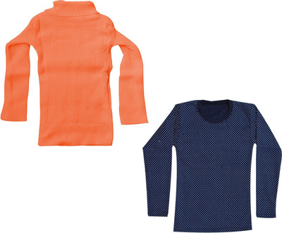 KAYU FAB Girls Casual Fleece Sweater Top(Multicolor, Pack of 2)