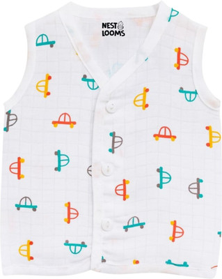 Nestlooms Baby Girls Cotton Blend A-line Top(Multicolor, Pack of 1)