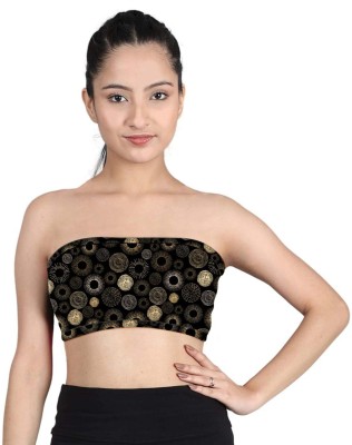 jovo Girls Casual Polyester Crop Top(Black, Pack of 1)