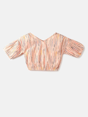 United Colors of Benetton Girls Cotton Blend Blouson Top(Pink, Pack of 1)
