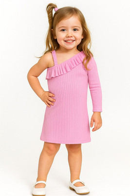 STYLESHIVAM Girls Casual Corduroy Knit Top(Pink, Pack of 1)