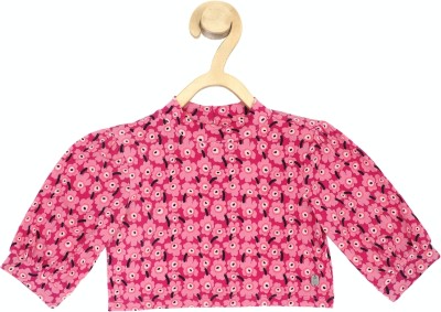 PETER ENGLAND Girls Casual Polyester Blend Top(Pink, Pack of 1)