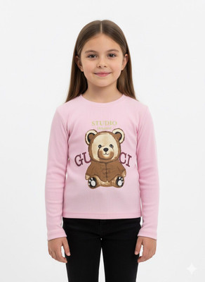 SAALVIA Girls Casual Cotton Lycra Blend Crop Top(Multicolor, Pack of 1)