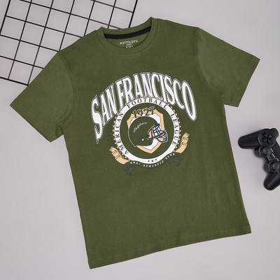 Pantaloons Junior Girls Cotton Blend Top(Green, Pack of 1)