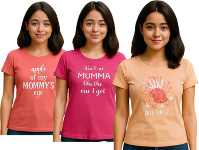 FABROYZ Girls Casual Pure Cotton Top(Multicolor, Pack of 3)
