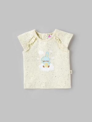 Popees Baby Girls Pure Cotton Top(Multicolor, Pack of 1)