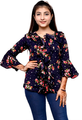 ORIEX THE ORIGINAL FASHION Casual Floral Print Women Multicolor Top