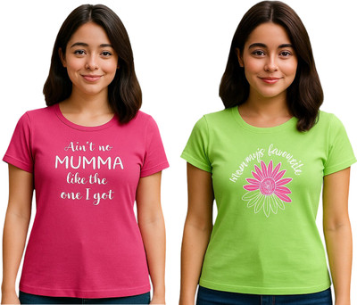 FABROYZ Girls Casual Pure Cotton Top(Multicolor, Pack of 2)
