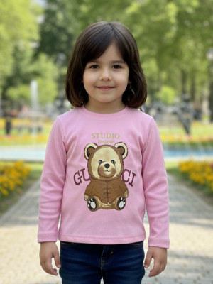 Pink Castle Girls Casual Cotton Lycra Blend Crop Top(Multicolor, Pack of 1)