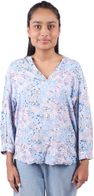 Jammer Cotton Blend Top(Blue, Pack of 1)