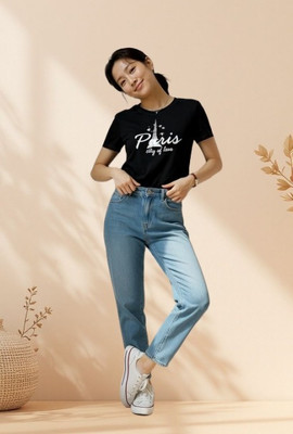 ClassyApparel Girls Casual Cotton Blend Crop Top(Black, Purple, Pack of 1)