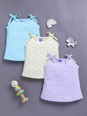 AMY Baby Girls Casual Pure Cotton Top(Multicolor, Pack of 3)