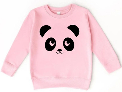Wahoo Girls Cotton Fleece Blend Sweater Top(Black, Pack of 1)