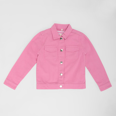 Pantaloons Junior Girls Cotton Blend A-line Top(Pink, Pack of 1)