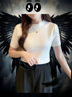 Cloxa Girls Casual Cotton Blend Top(White, Pack of 1)