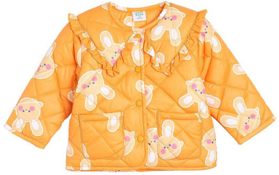MINI KLUB Full Sleeve Self Design Baby Girls Jacket
