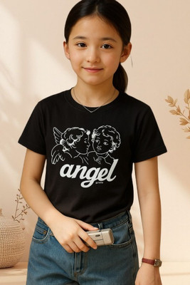 ClassyApparel Girls Casual Cotton Blend Crop Top(Black, Pack of 1)