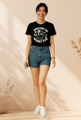 ClassyApparel Girls Casual Cotton Blend Crop Top(Yellow, Pack of 1)