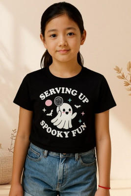 ClassyApparel Girls Casual Cotton Blend Crop Top(Black, Blue, Pack of 1)