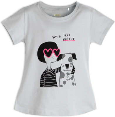 Ariel Girls Casual Cotton Blend Top(White, Pack of 1)