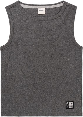 Carewear Vest For Boys Cotton Blend(Grey, Pack of 1)