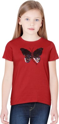 Allen Solly Girls Casual Pure Cotton Gathered Top(Red, Pack of 1)