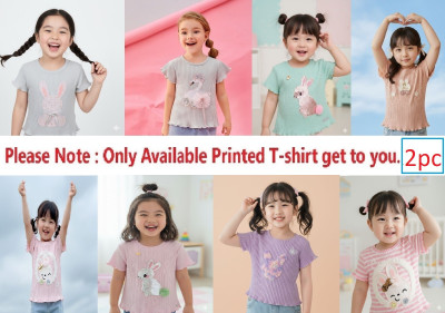 KETI MINI Baby Girls Pure Cotton Top(Multicolor, Pack of 2)