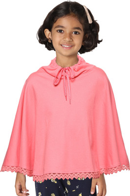 Plum Tree Girls Casual Pure Cotton Kaftan Top(Pink, Pack of 1)