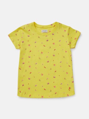 GINI & JONY Girls Casual Cotton Blend Top(Yellow, Pack of 2)