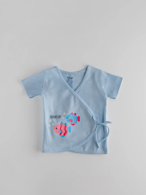 Popees Baby Girls Casual Cotton Blend Top(Multicolor, Pack of 1)