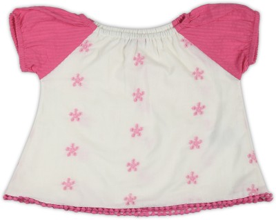 Babies R Us Baby Girls Casual Cotton Blend Top(Pink, Pack of 1)