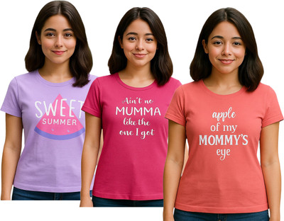 FABROYZ Girls Casual Pure Cotton Top(Multicolor, Pack of 3)